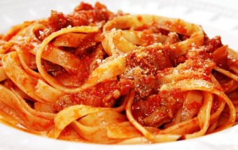 tagliatelle and wild boar ragù
