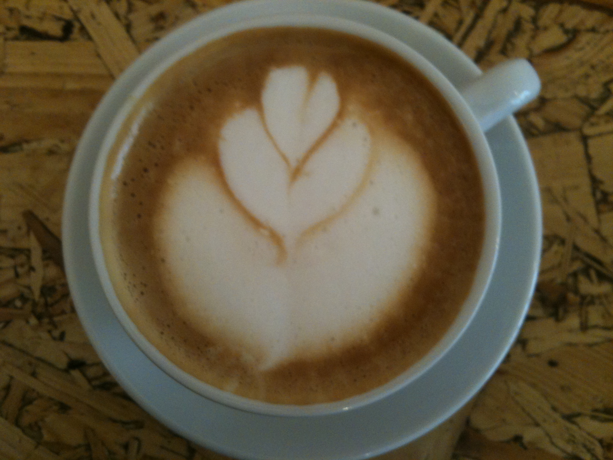 Cappuccino with hearts