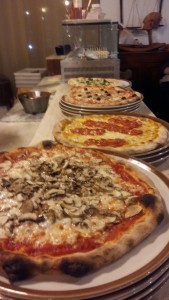 Italian pizza at pizzeria pinocchio