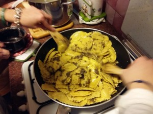 porcini mushroom ravioli with black truffle