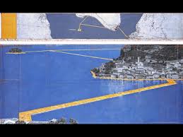 Christo lago d iseo rendering