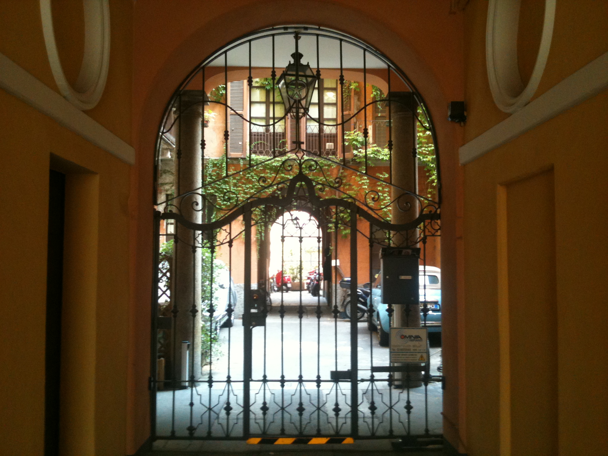 Coutyard in Milan, Italy