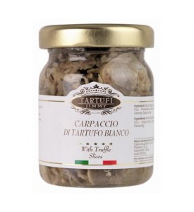 Carpaccio of pure White Truffle Italy